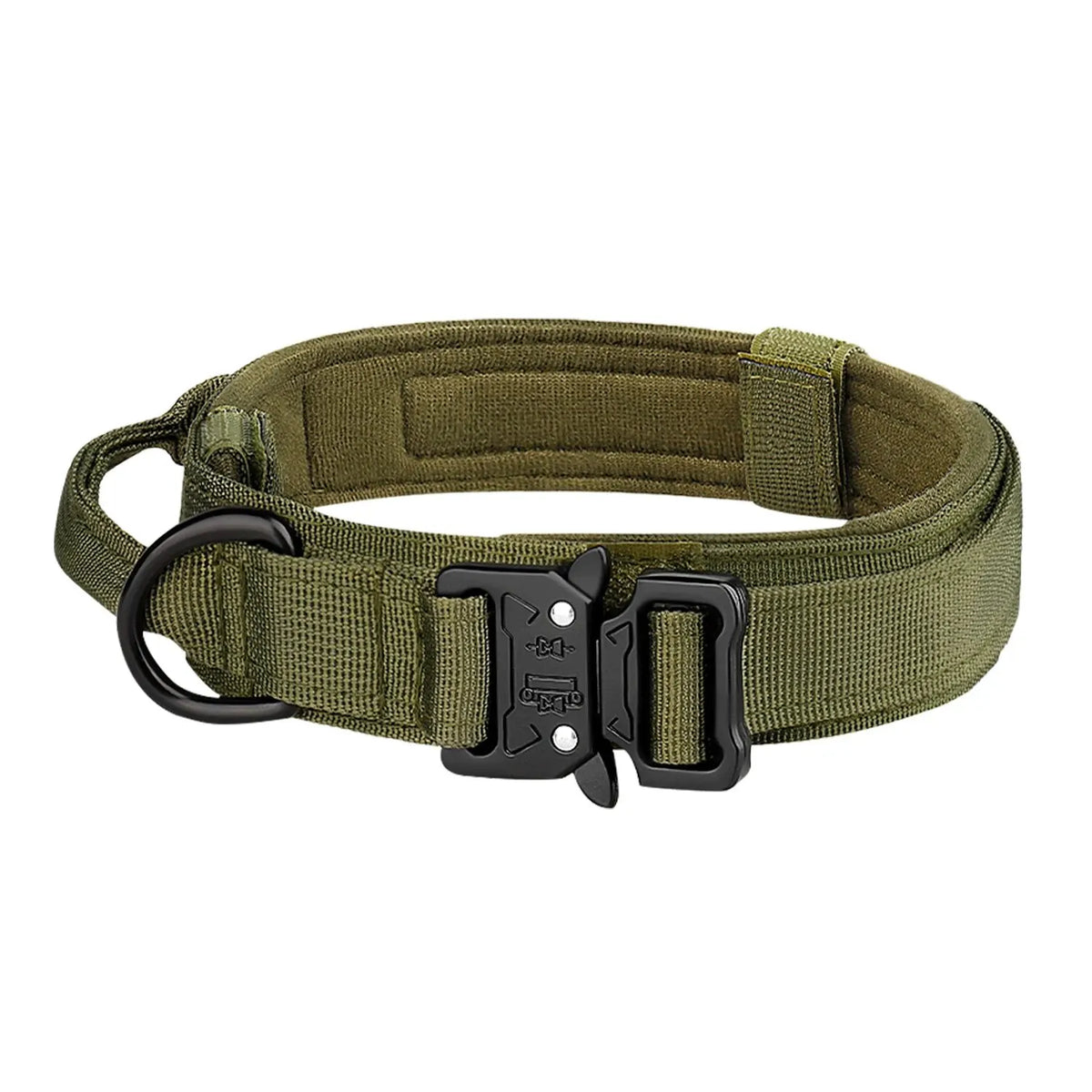 Outdoor Tactical Nylon Dog Collar With Metal Buckle Breathable