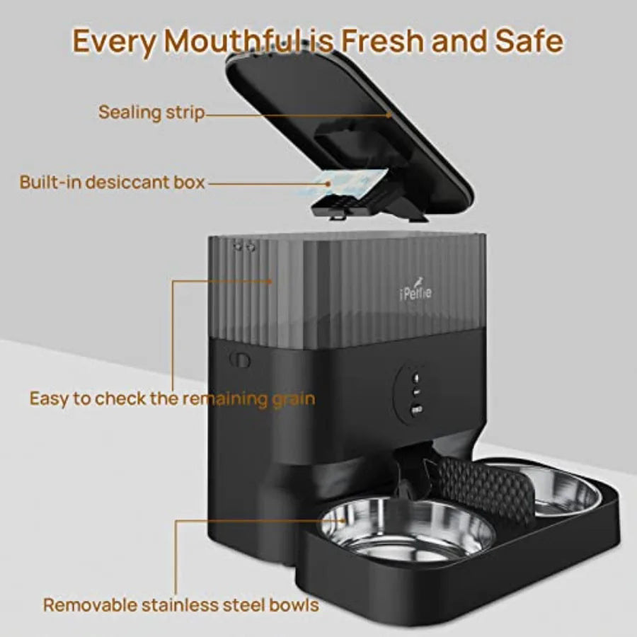 YAO HUI HUANG Automatic Pet Feeder 5L For Two Pets