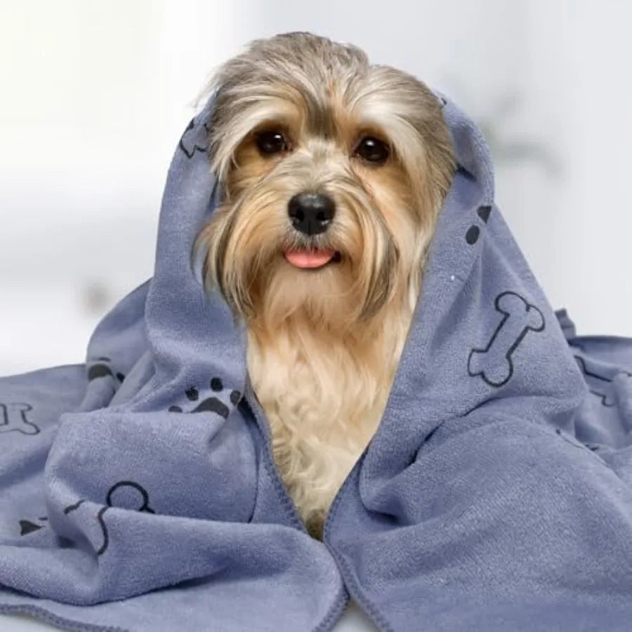 30 Pack Cotton Dog Towels Quick Dry Pet Grooming Towels