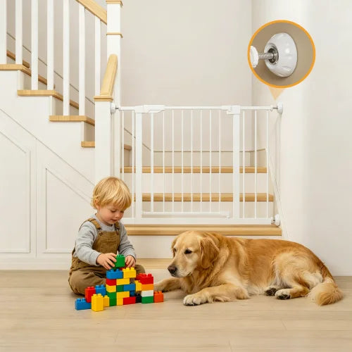Baby Gate With Cat Door Walk Through Safety Gate Stairs