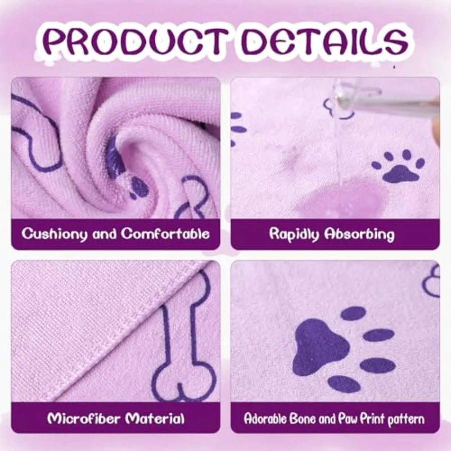30 Pack Cotton Dog Towels Quick Dry Pet Grooming Towels