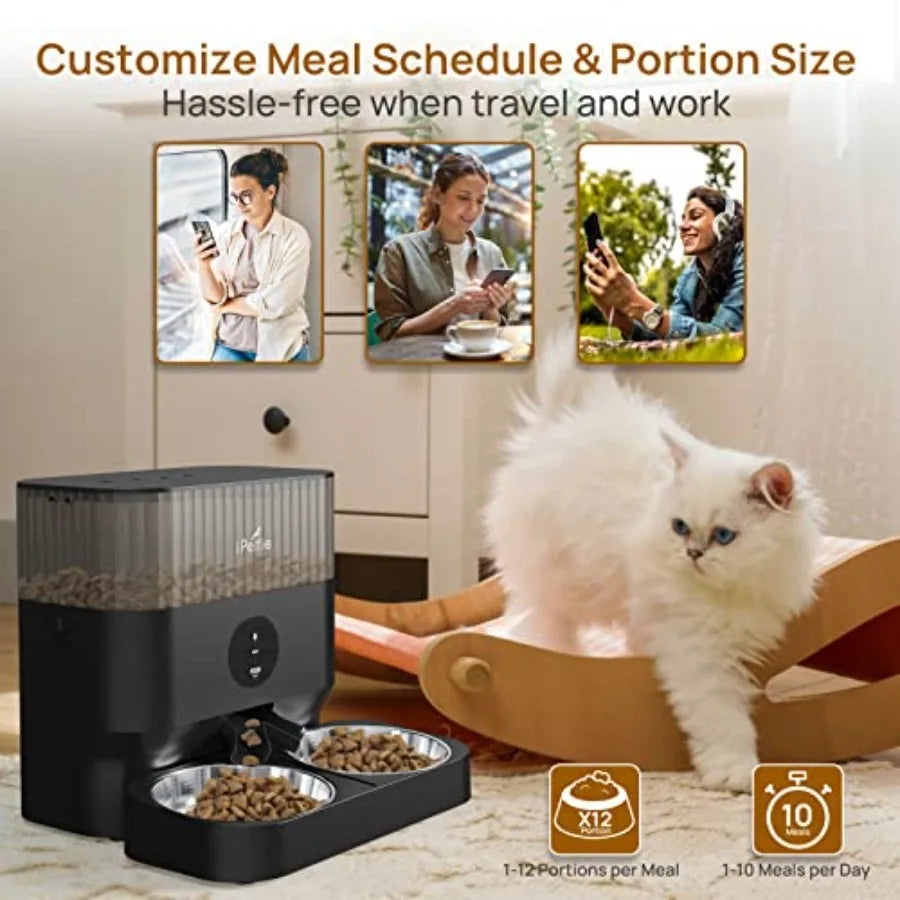 YAO HUI HUANG Automatic Pet Feeder 5L For Two Pets