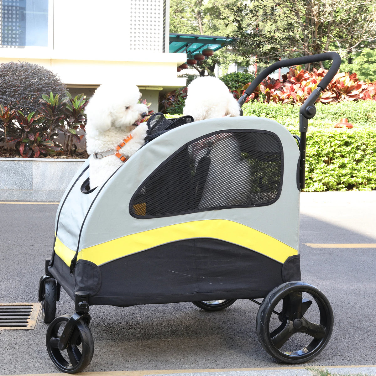Dog Stroller For Two Dogs Foldable Pet Jogger Wagon