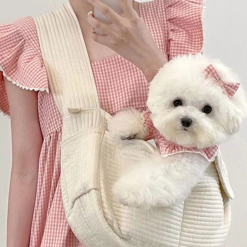 Pet Dog Dress Plaid Lace Summer Outfit For Cats And Dogs