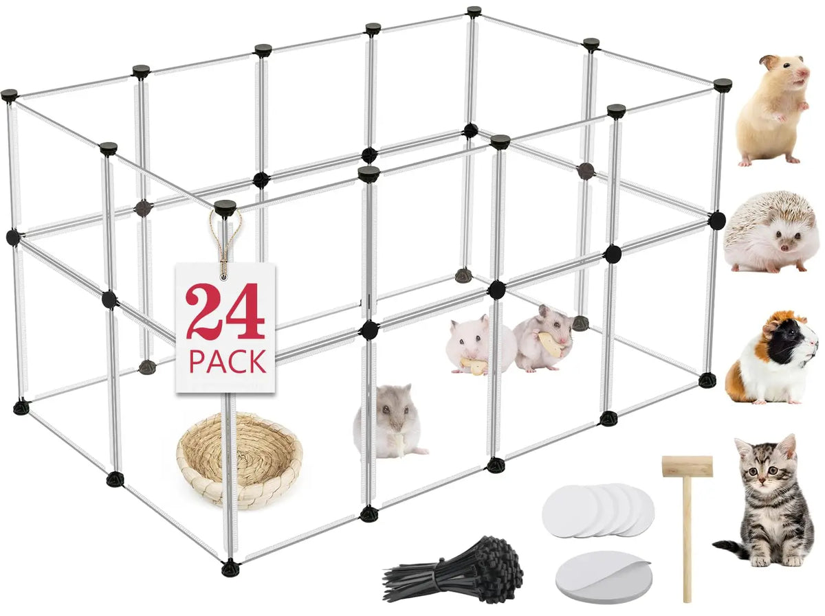 Small Animal Playpen With Waterproof Mat 12 Panels