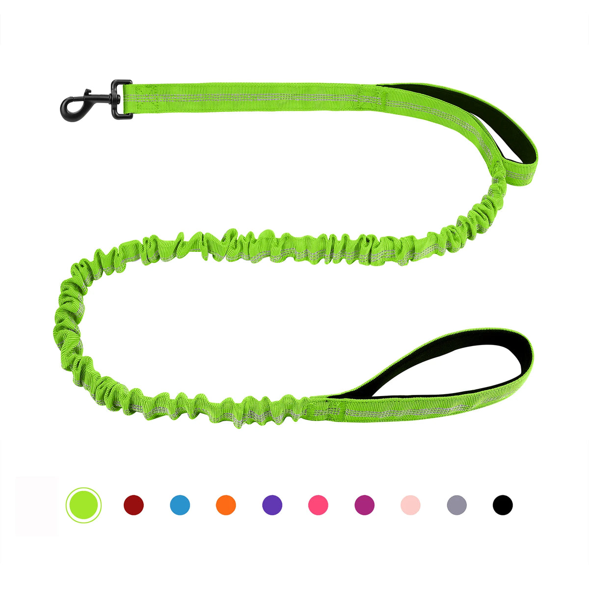 Heavy Duty Bungee Dog Leash With Shock Absorption Padded Handles
