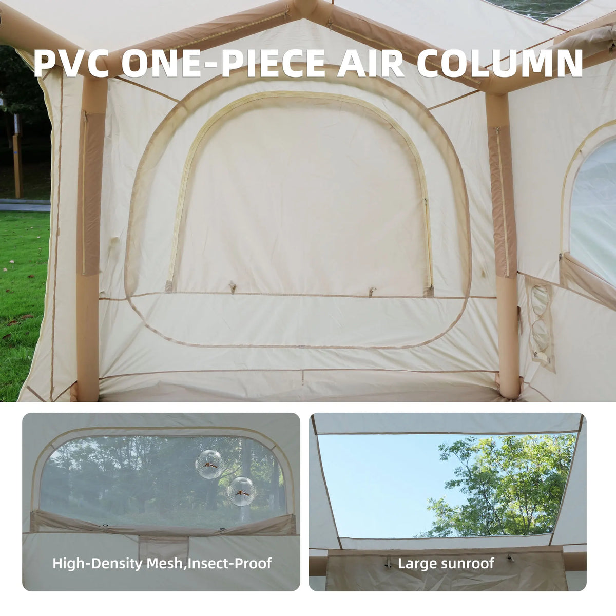 Inflatable Camping Tent With Easy Setup Waterproof Glamping Shelter