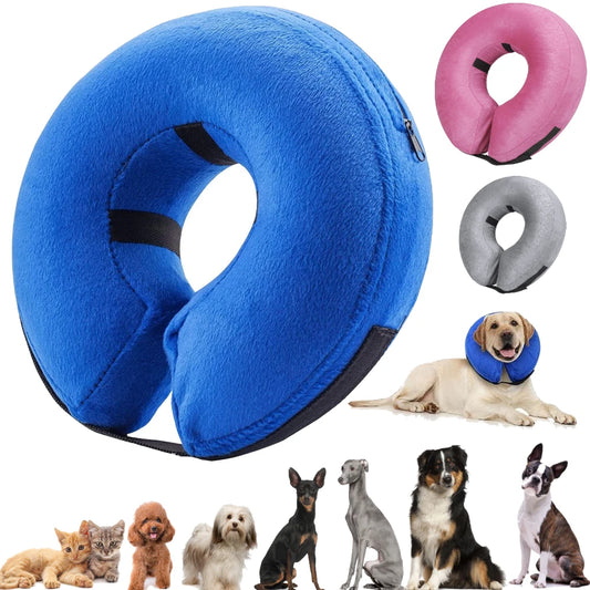 Inflatable Protective Dog and Cat Post Surgery Recovery Collar