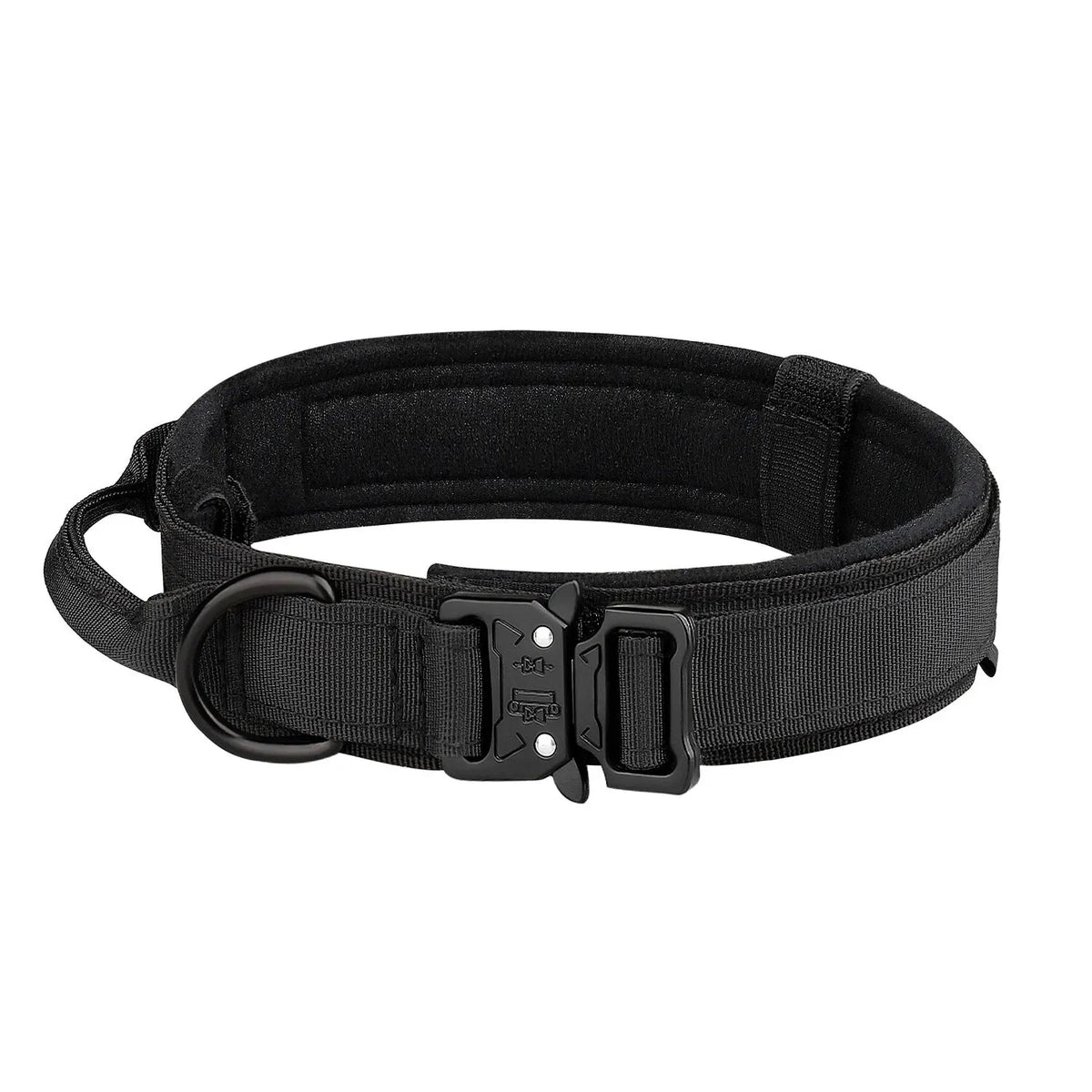 Outdoor Tactical Nylon Dog Collar With Metal Buckle Breathable