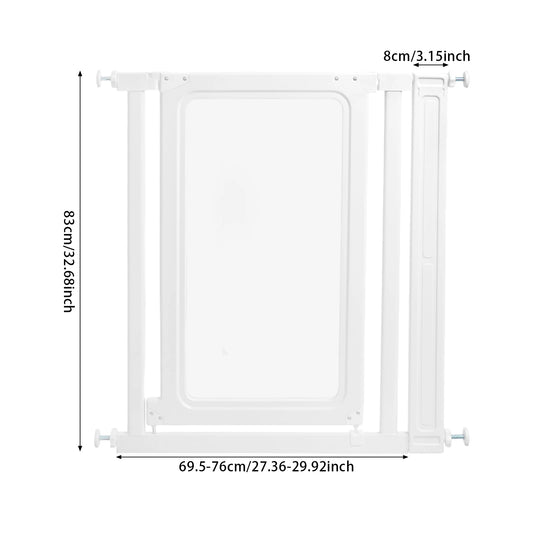 Clear Pet Gate Doorways No Drill Pressure Mount Auto Close