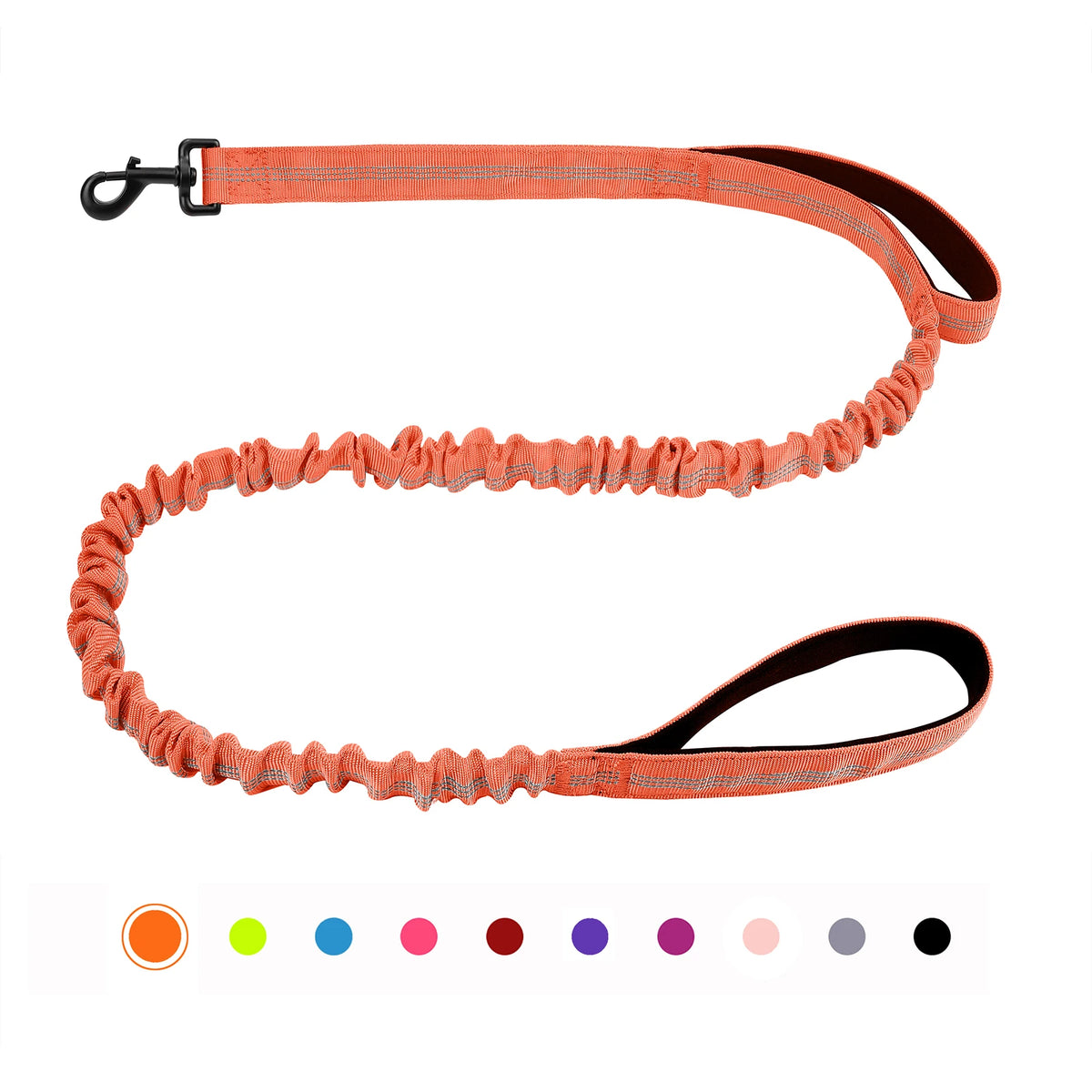 Heavy Duty Bungee Dog Leash With Shock Absorption Padded Handles