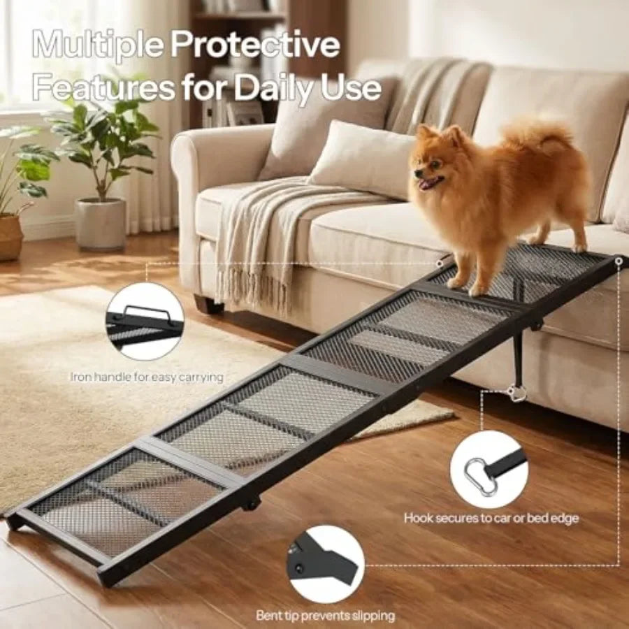 Collapsible Dog Ramp For Car SUVs Non Slip Pet Ramp
