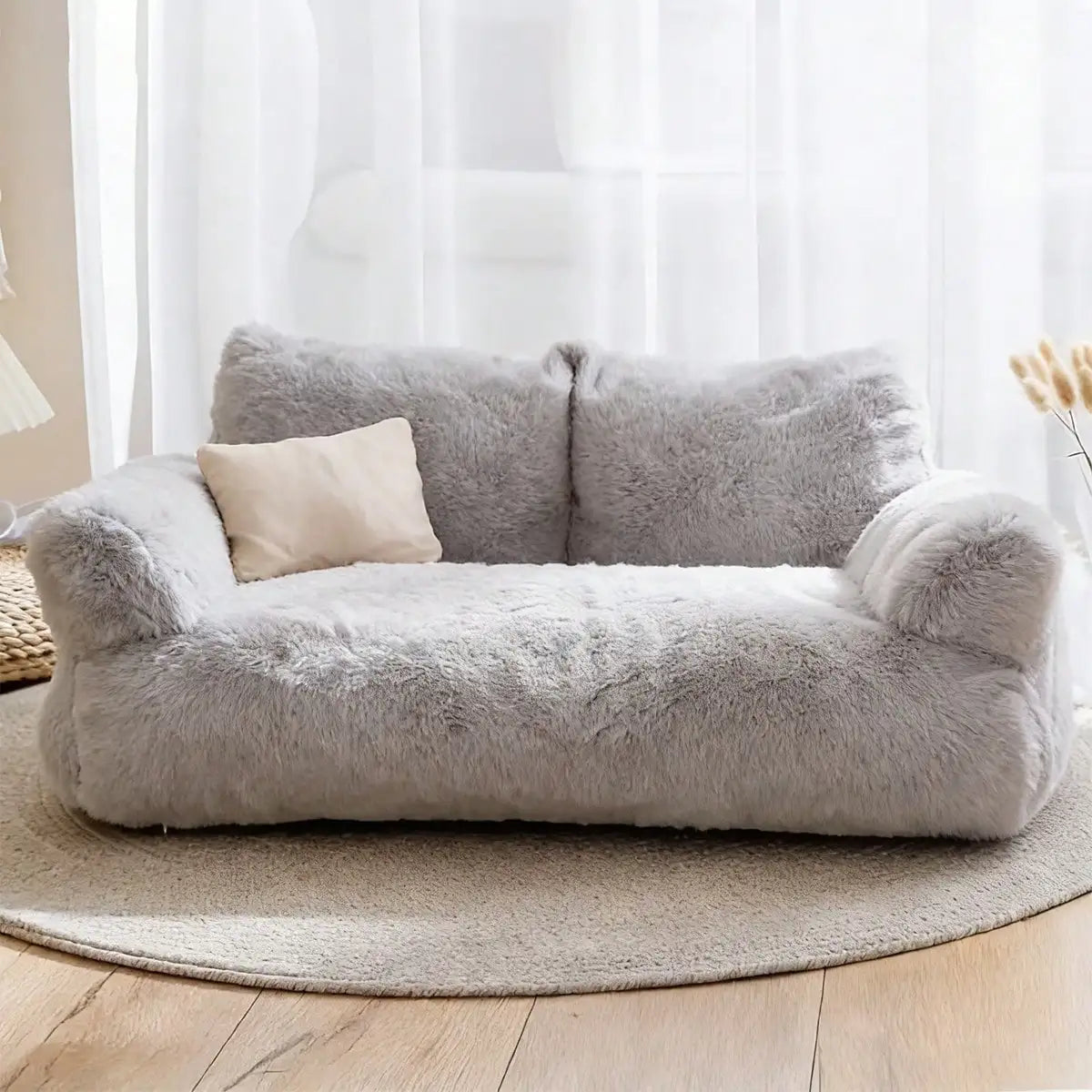 Small Dog And Cat Bed With Colorful Balls And Removable Washable Cover