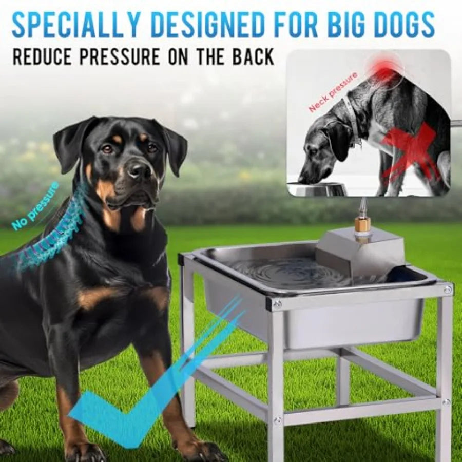 Yao Hui Huang Automatic Outdoor Dog Water Dispenser With Stand