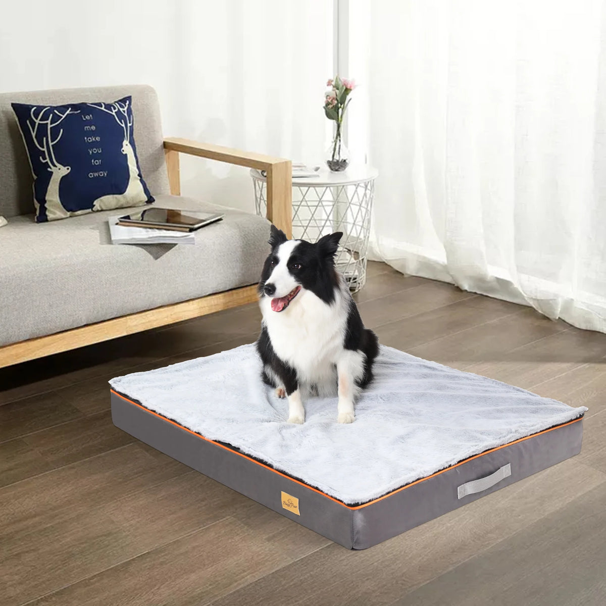 BINGOPAW Orthopedic Dog Bed With Washable Removable Cover