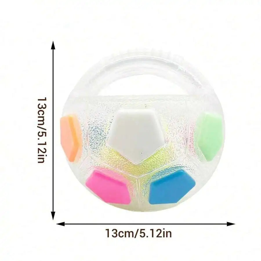 Chew Tough Soccer Ball Dog Toy TPR Squeaky Training Outdoor