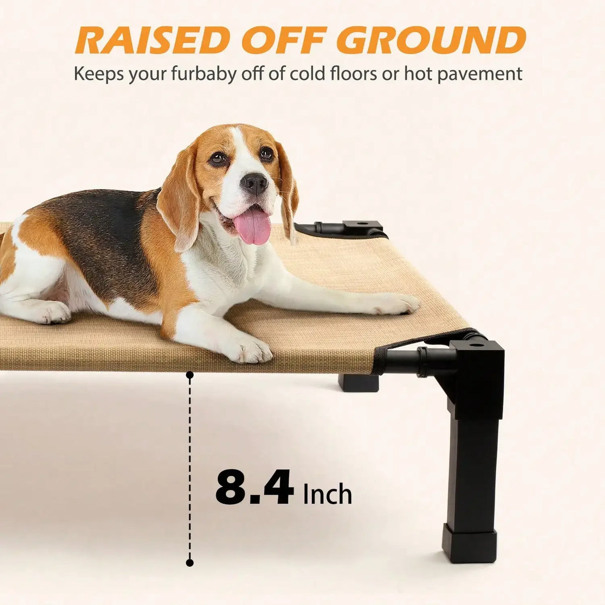 Elevated Outdoor Dog Bed Portable Cot For Large Pets