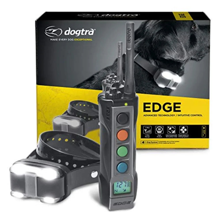 Outdoor Training Waterproof Nylon Collar With LED Receiver And 4 Dog Control