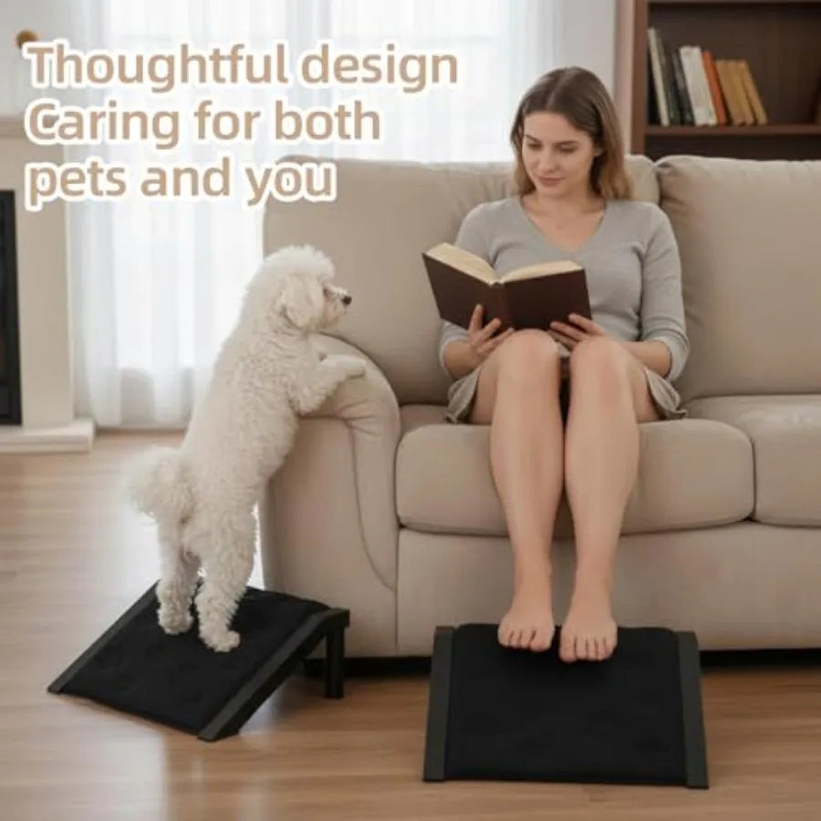 Dog Ramp For Stairs Non Slip 200 Pound Capacity Frame
