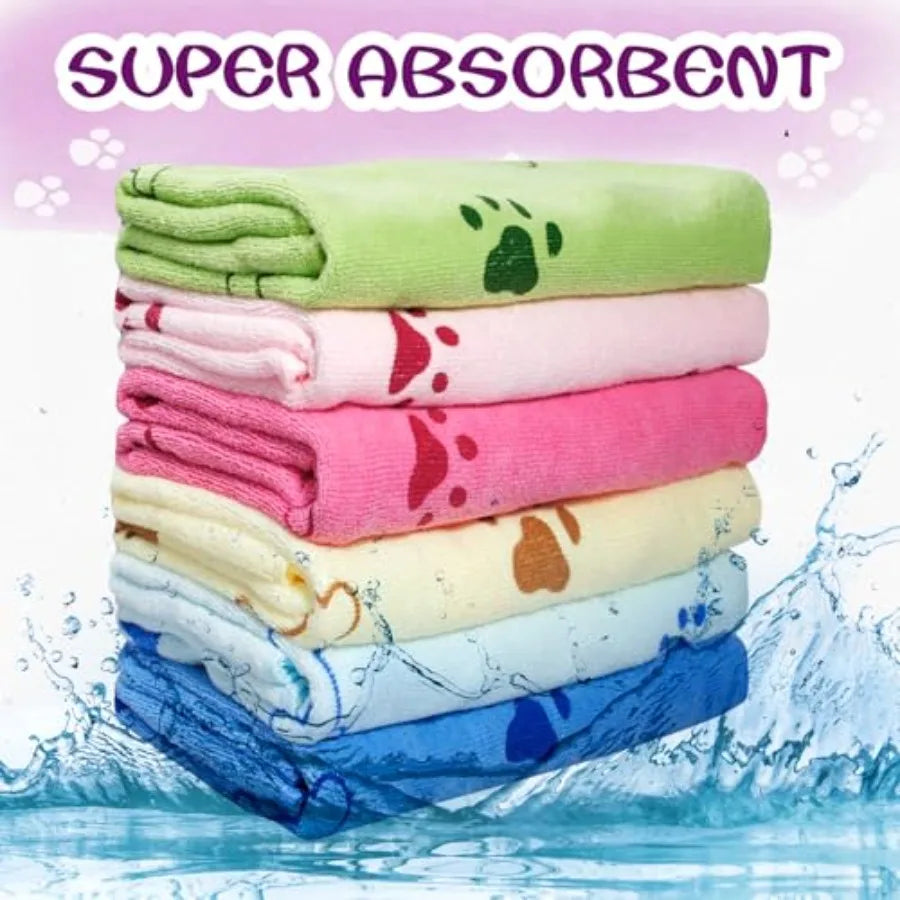 30 Pack Cotton Dog Towels Quick Dry Pet Grooming Towels