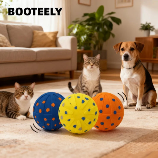 Booteely Interactive Dog Ball Electric Automatic Vibrating Foam Toy
