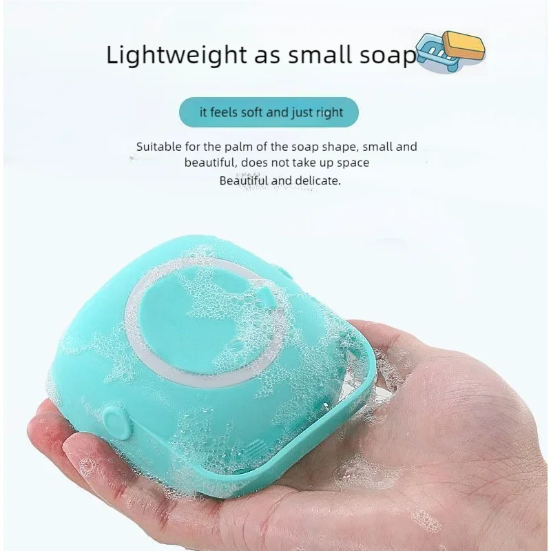 Dog Bathing Brush Shampoo Dispenser With Silicone Bristles Pet Massage