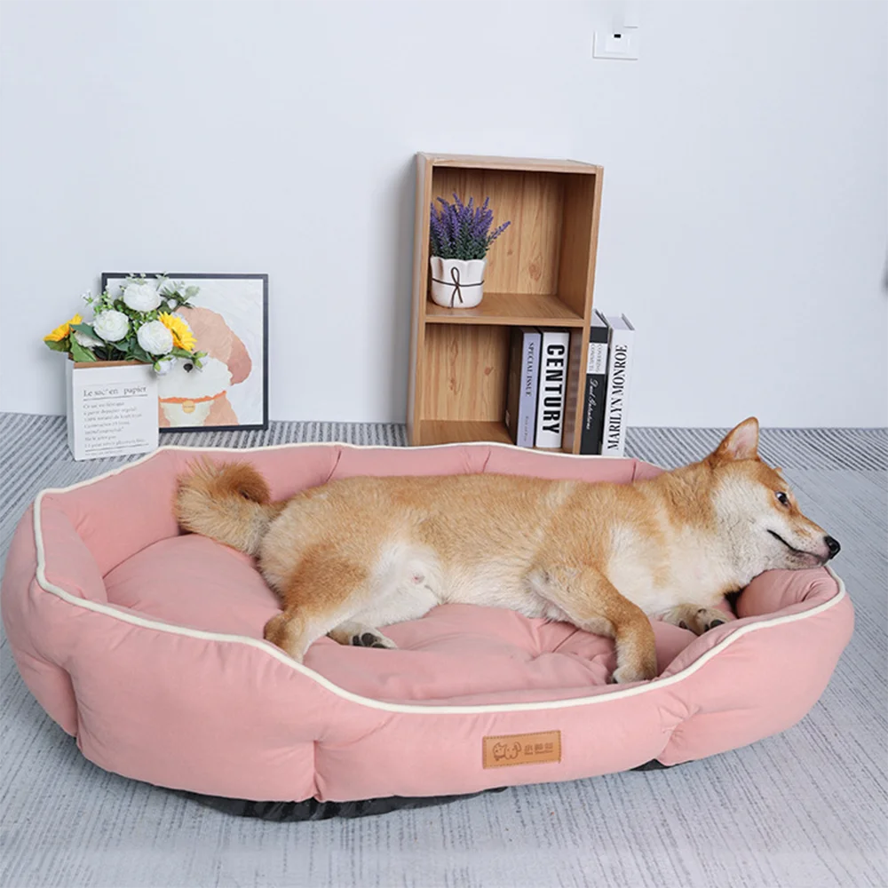 Pet Sofa Bed For Dogs And Cats CorduroyFabric Cozy Warm