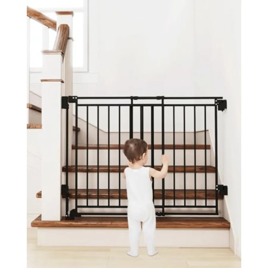 Baby Gate With Walk Through Door And Hardware Mount