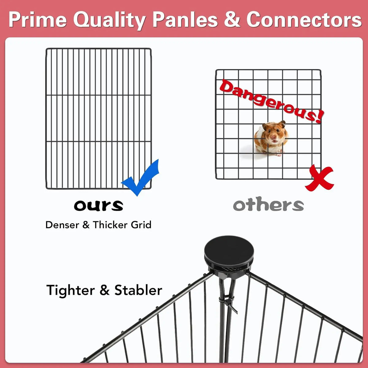 Small Animal Playpen With Waterproof Mat 12 Panels