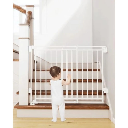 Baby Gate With Walk Through Door And Hardware Mount