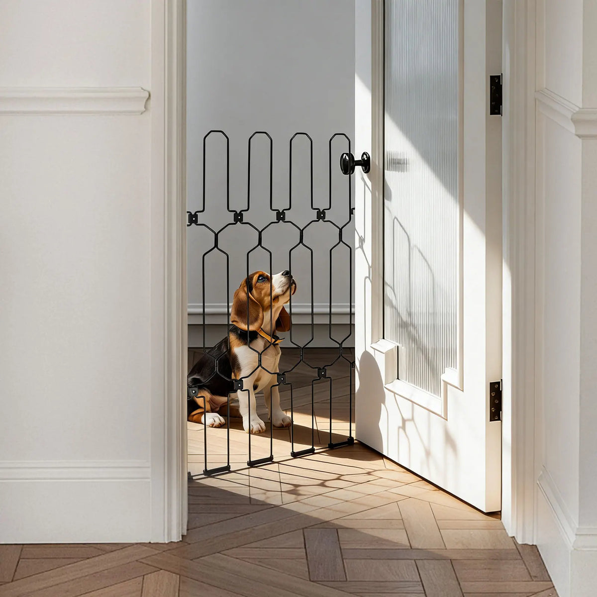 Retractable Metal Gate For Doorways Door Mount Hallways Pet Barrier