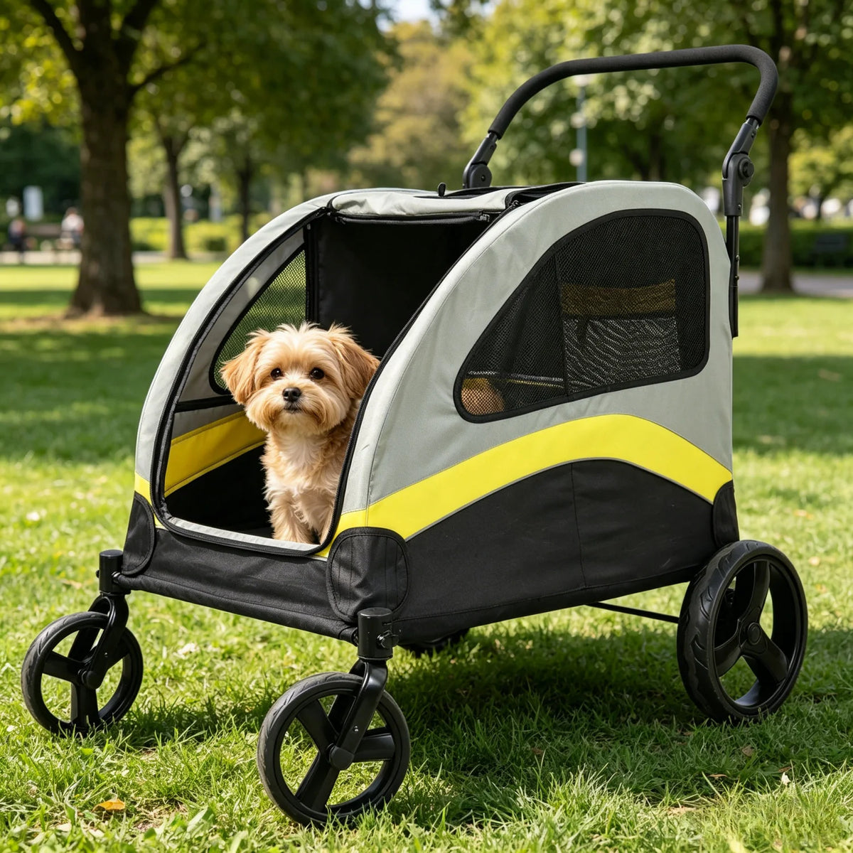 Dog Stroller For Two Dogs Foldable Pet Jogger Wagon