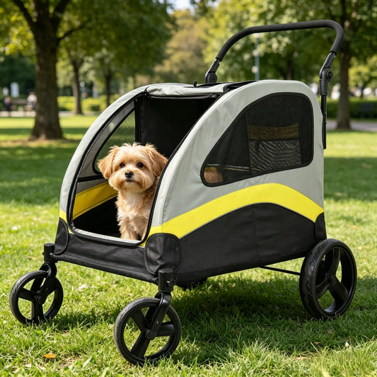 Dog Stroller For Two Dogs Foldable Pet Jogger Wagon