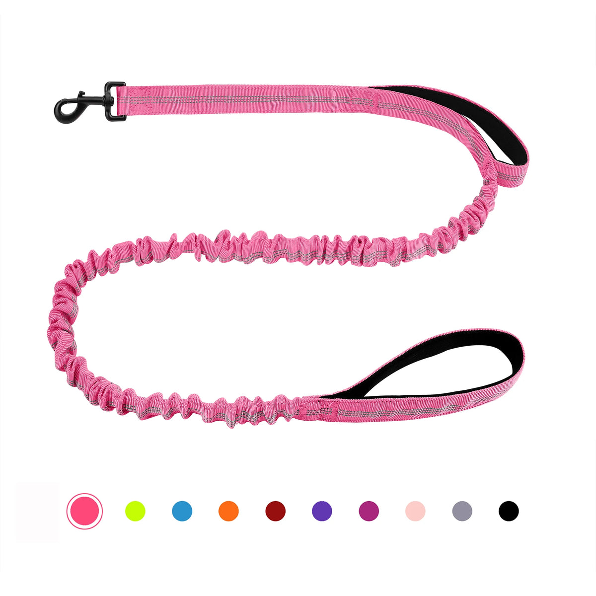 Heavy Duty Bungee Dog Leash With Shock Absorption Padded Handles