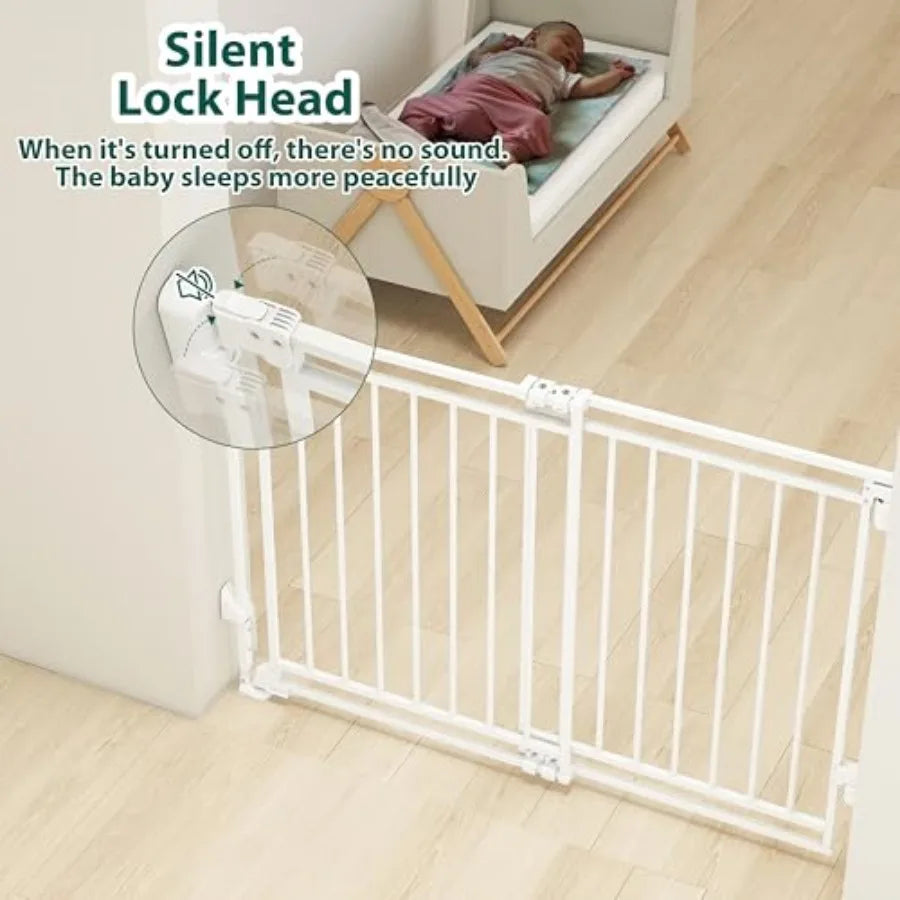 Baby Gate With Walk Through Door And Hardware Mount