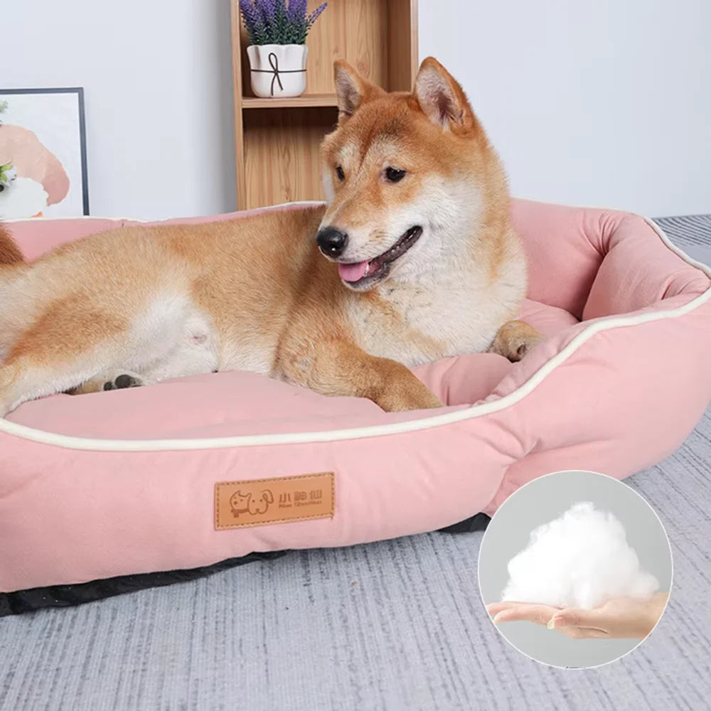 Pet Sofa Bed For Dogs And Cats CorduroyFabric Cozy Warm