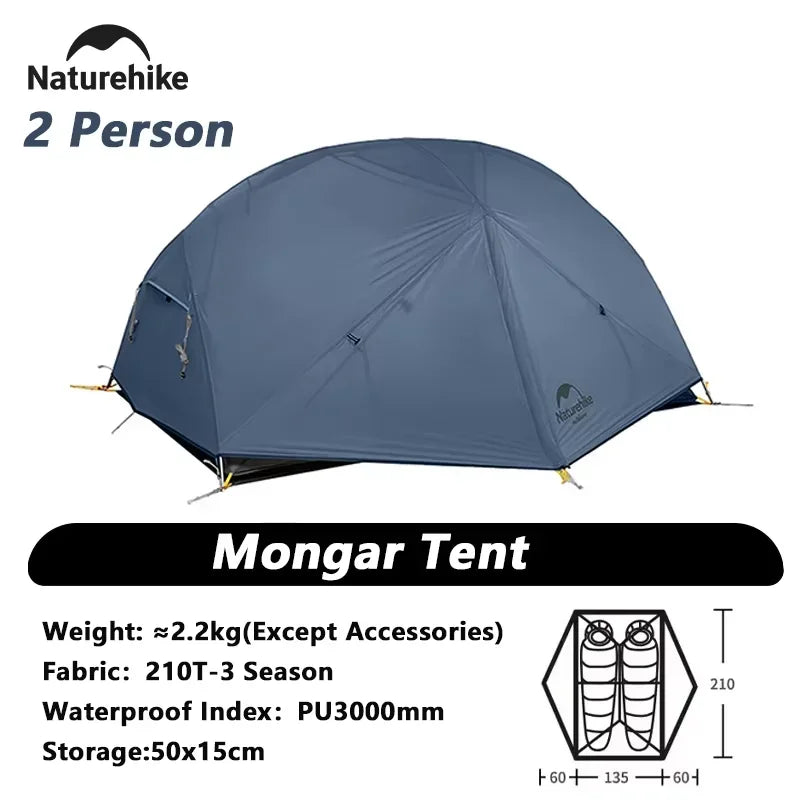 Naturehike Mongar Ultralight Two Person Double Layer Camping Tent