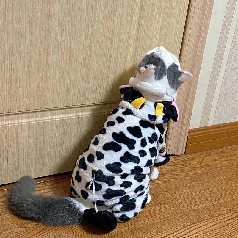 Soft Fleece Dog Clothes Jumpsuits Pet Coat Hoodie For All Seasons