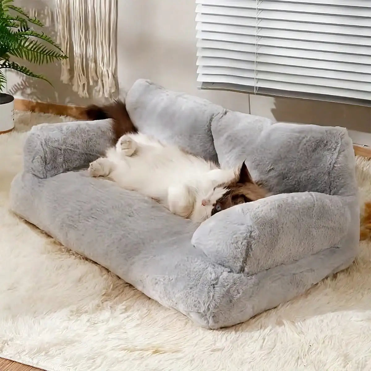 Small Dog And Cat Bed With Colorful Balls And Removable Washable Cover