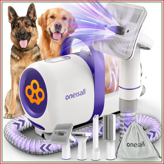 Pet Hair Vacuum Grooming Kit 15000Pa Suction Low Noise Dust Cup For Home