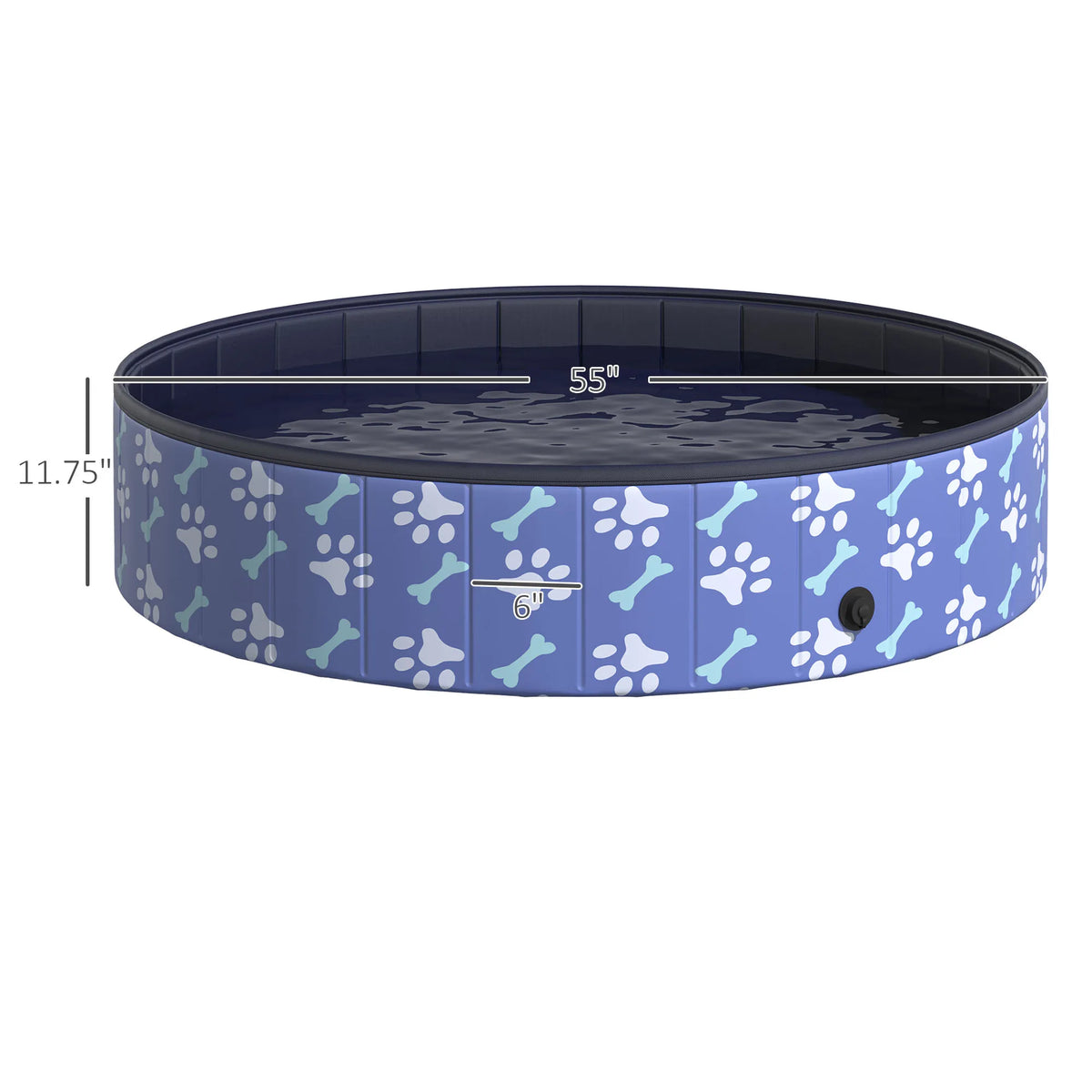 Foldable Pet Swimming Pool Easy To Store Portable Bathing Tub