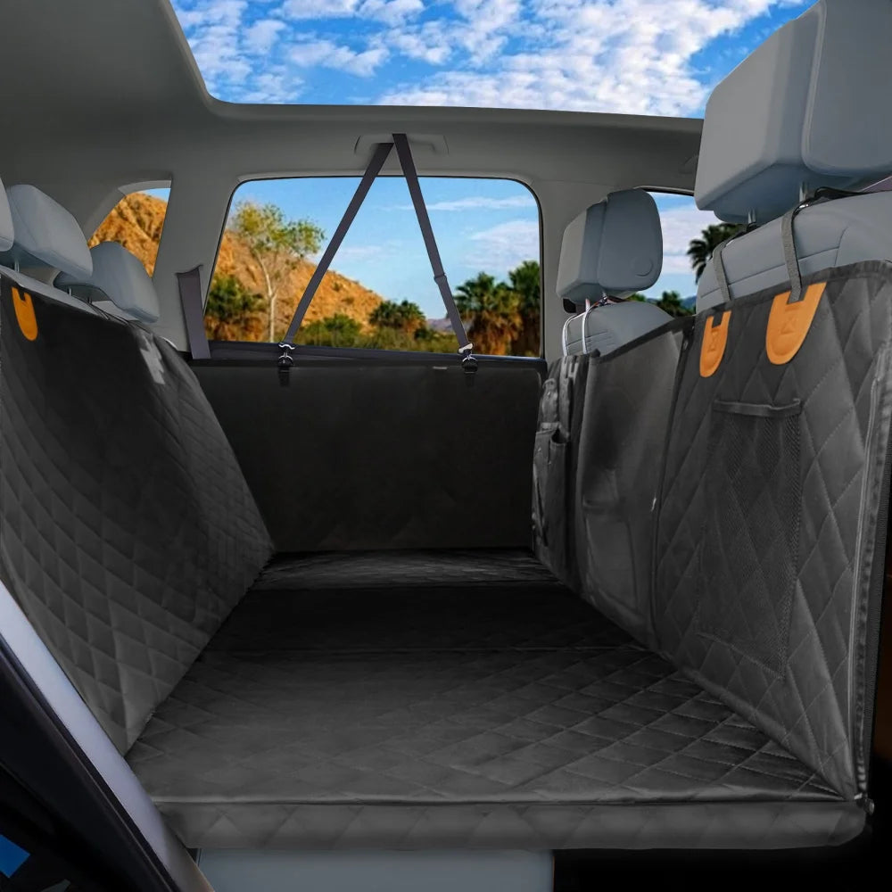 Borwart Waterproof Back Seat Extender Dog Car Hammock With Mesh