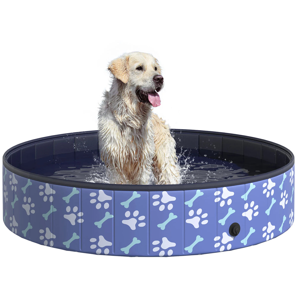 Foldable Pet Swimming Pool Easy To Store Portable Bathing Tub