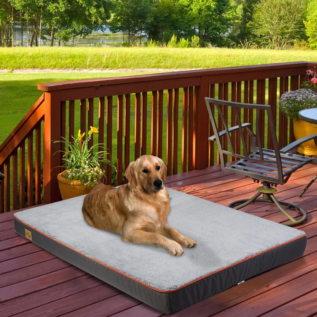 BINGOPAW Orthopedic Dog Bed With Washable Removable Cover