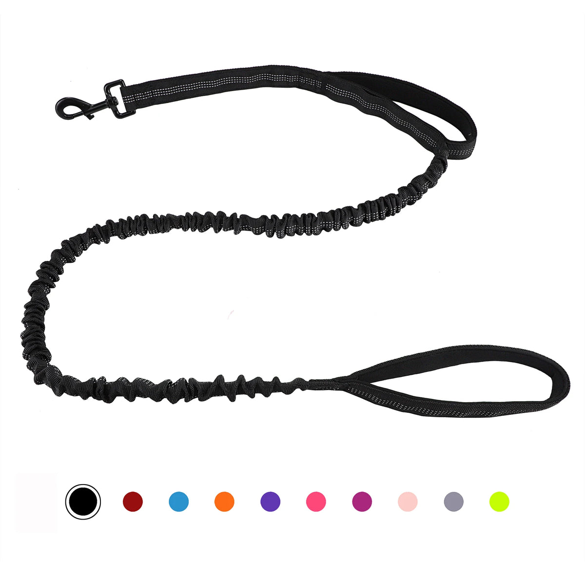 Heavy Duty Bungee Dog Leash With Shock Absorption Padded Handles