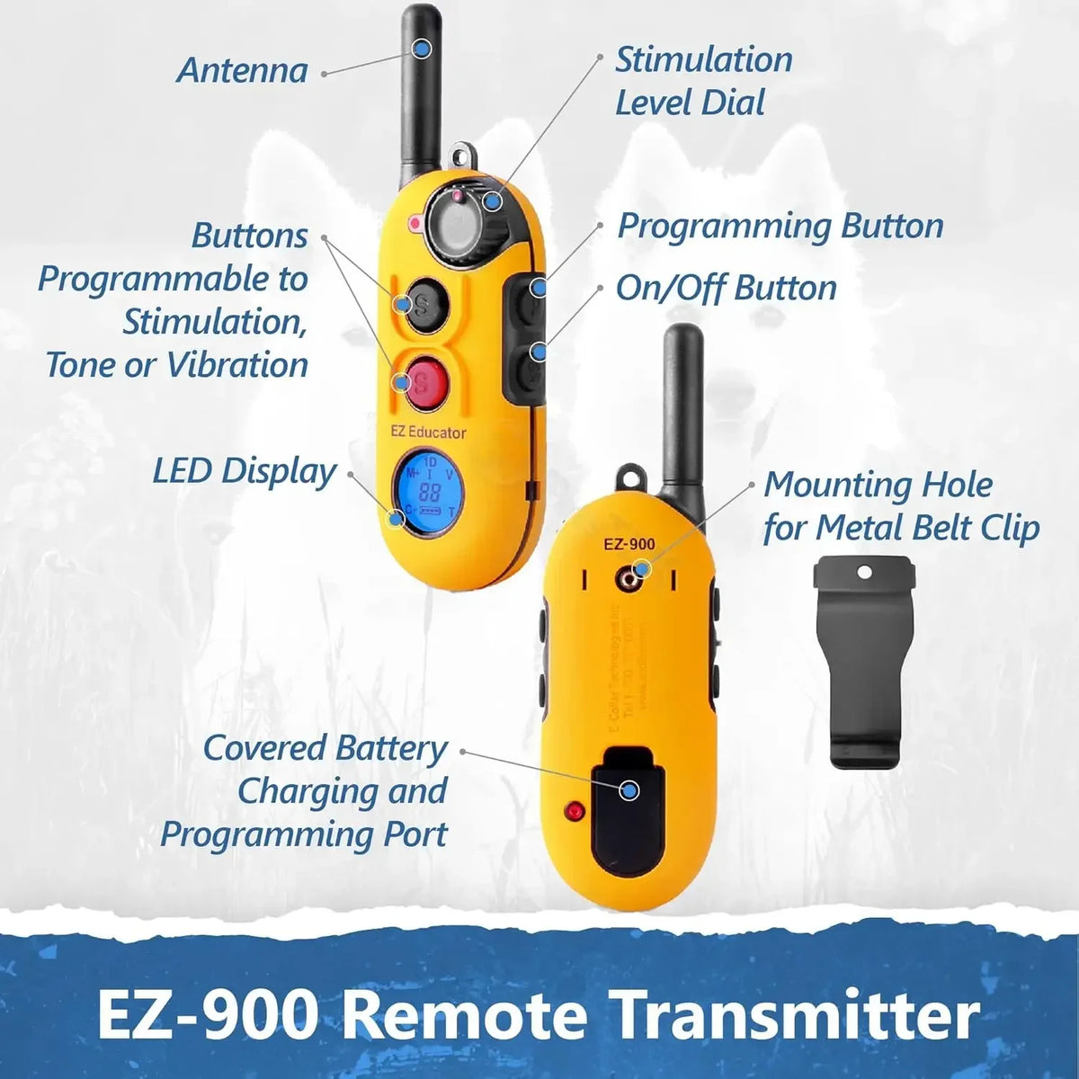 Ez 900 E Collar For Dog Training Remote Tone Vibration