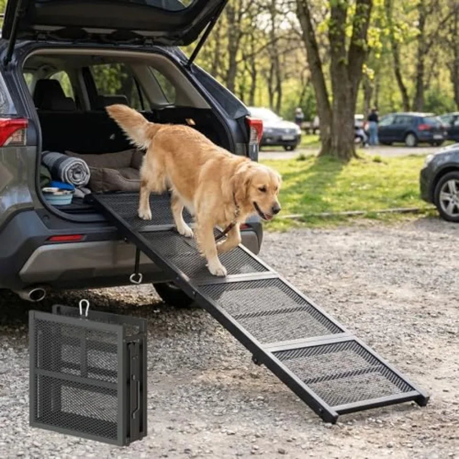 Collapsible Dog Ramp For Car SUVs Non Slip Pet Ramp