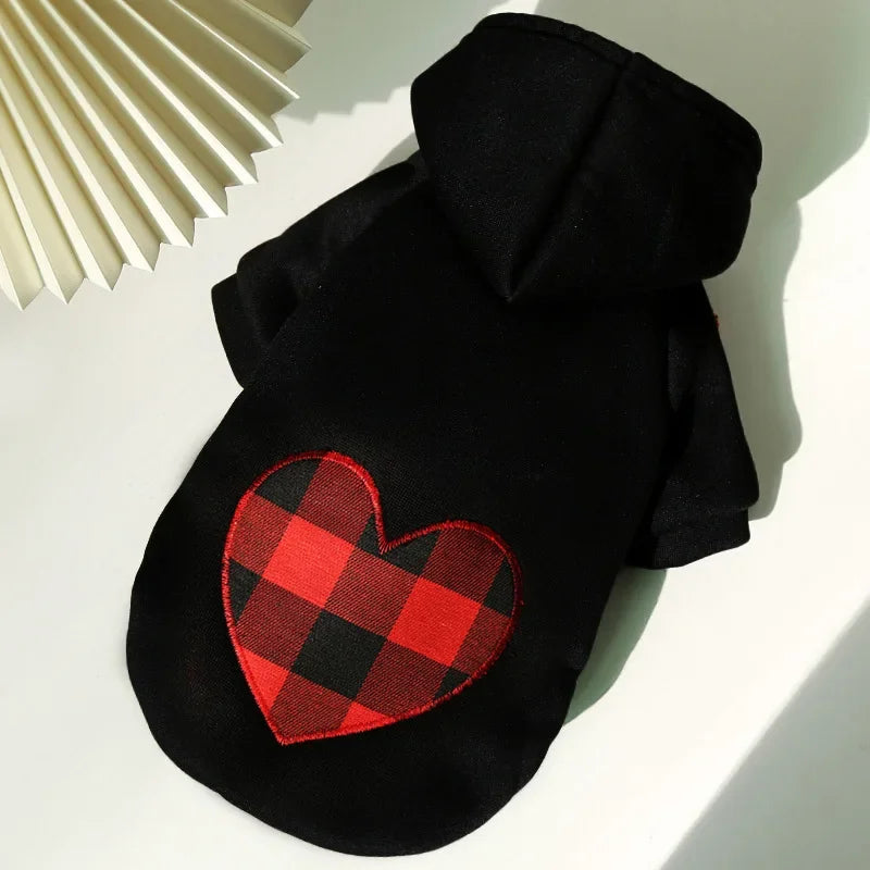 Plaid Reversible Winter Coat For Dogs Warm Cold Weather Pet Apparel