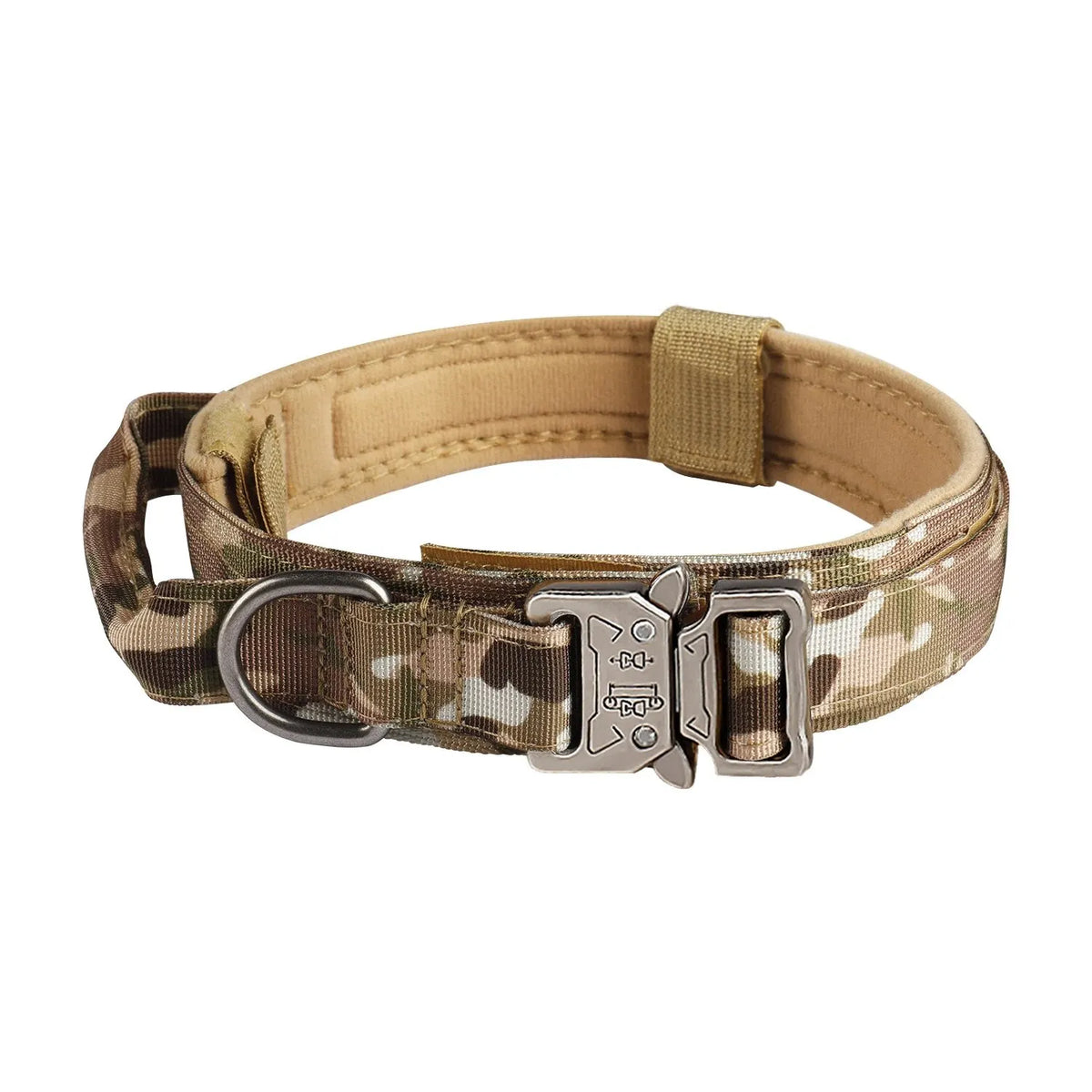 Outdoor Tactical Nylon Dog Collar With Metal Buckle Breathable