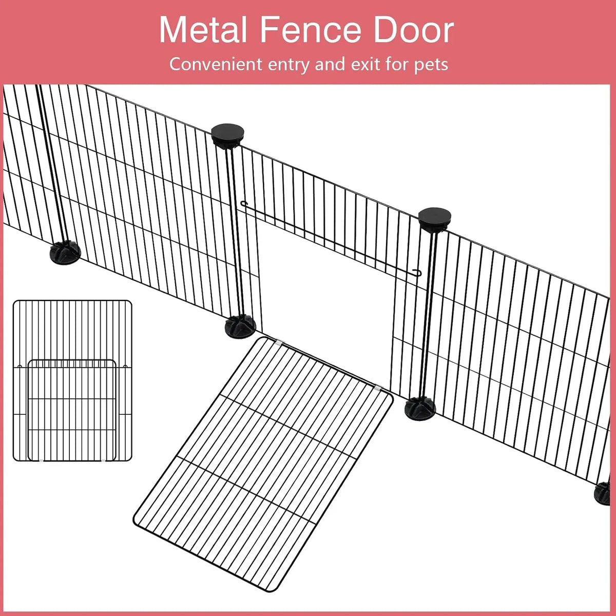 Small Animal Playpen With Waterproof Mat 12 Panels